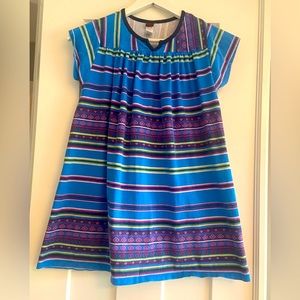 Blue green and purple tea collection dress